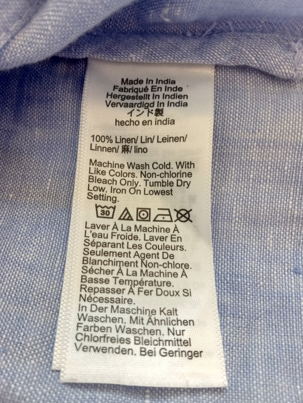 BAIRD MCNUTT J. CREW Irish Linen Chambray Shirt Dress | M - Picture 10 of 11